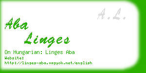 aba linges business card